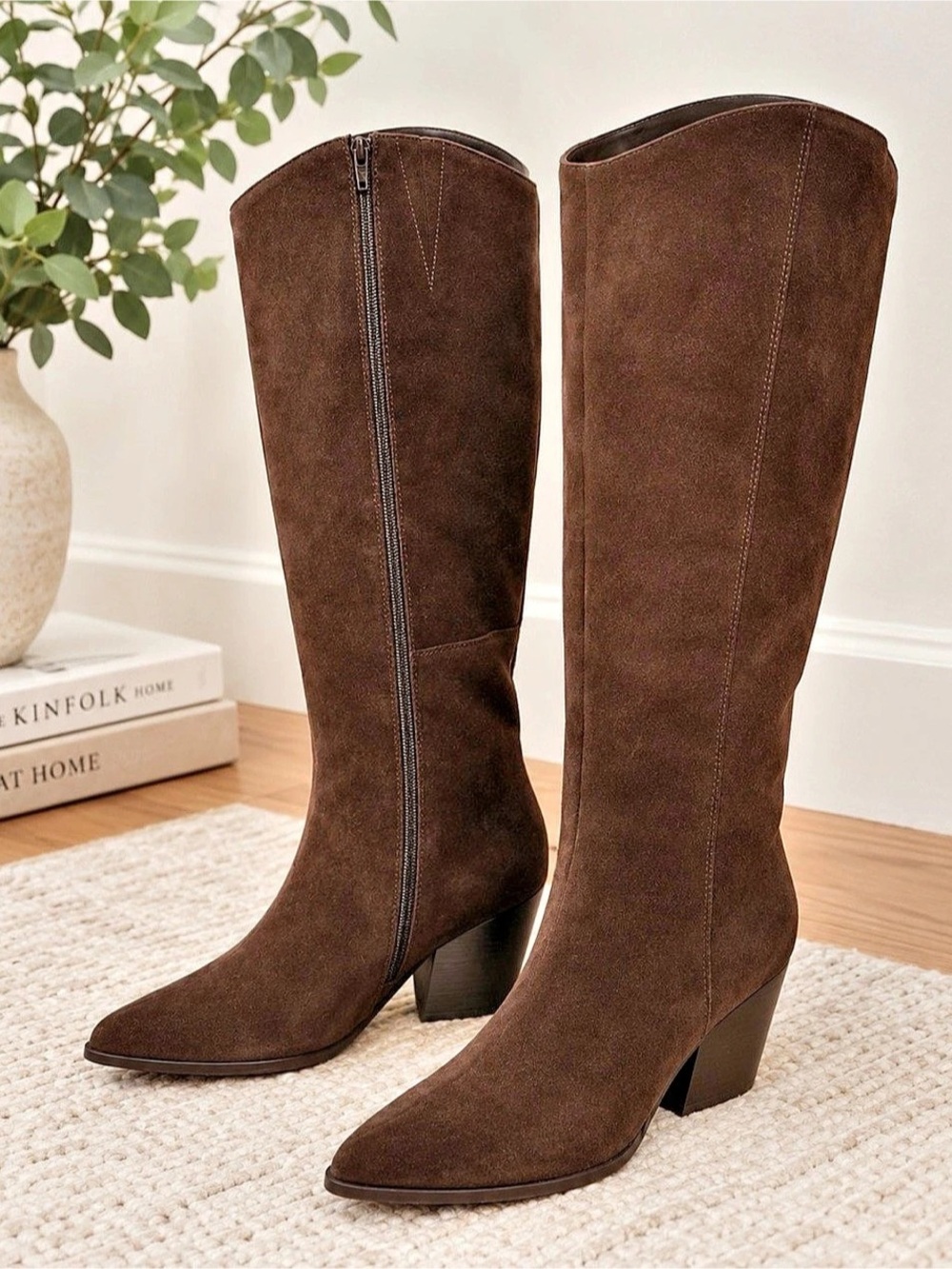 Seychelles Knee-High Brown Suede Boots Sz 8